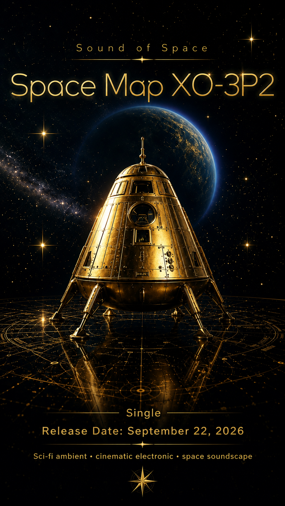 Official press release for Space Map X0-3P2 by Sound of Space